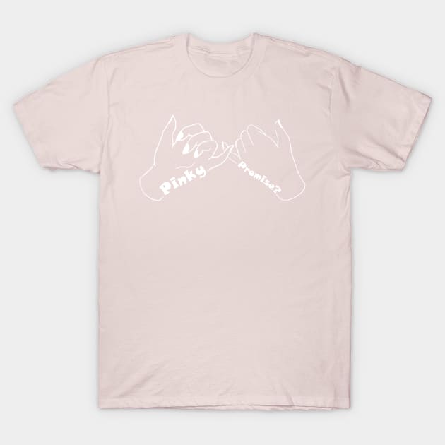 Pinky Promise T-Shirt by Crystal Tiger Art